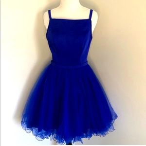 Narianna Cobolt Blue Short Flair Prom Dress size S